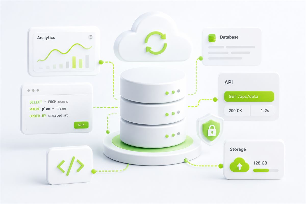 Top Free Cloud Database Providers for Developers article cover illustration